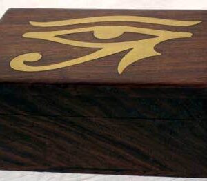Brass Inlaid Eye of Horus Box 4″ x 6″