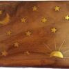 4″ x 6″ Stars & Moon Brass Inlay Box 4″ x 6″ Stars & Moon Brass Inlay Box