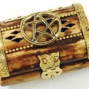 Pentagram Bone Chest 3″ x 2″