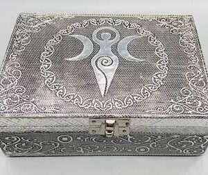 5″ x  7″ Goddess of Earth metal over wood box