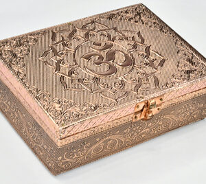 5″ x  7″ Om metal over wood box