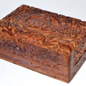 Triquetra Wooden Carved Box