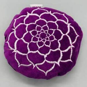 4 1/2″ Purple Velvet Lotus cushion