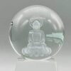 80mm Clear Buddha gazing ball 80mm Clear Buddha gazing ball
