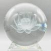 80mm Clear Lotus gazing ball 80mm Clear Lotus gazing ball