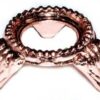 Copper Zinc Plated metal gazing ball stand