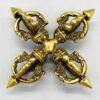 4.25″ brass Dorjee Double 4.25″ brass Dorjee Double