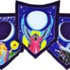 Triple Moon Goddess Prayer Flags 60″ x 29″ Triple Moon Goddess Prayer Flags 60″ x 29″