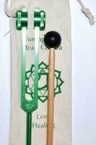 8 1/2″ Heart (green) tuning fork