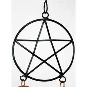 Pentagram wind chime 5″