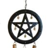 9 1/2″ Black Pentagram wind chime 9 1/2″ Black Pentagram wind chime