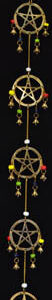 Long Pentagram wind chime 32″