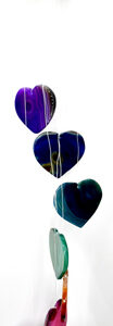 Hearts wind chime