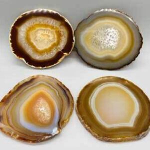 set of 4 Agate altar tile