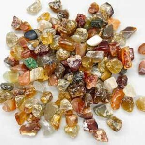 1 lb Agate, Red tumbled chips 8-12mm