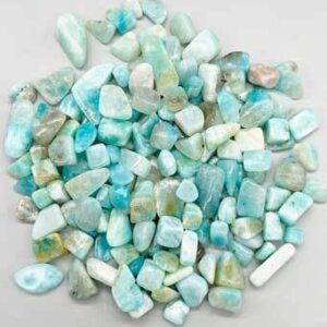1 lb Amazonite tumbled chips 8-12mm