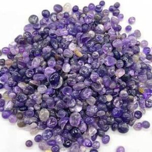 1 lb Amethyst tumbled chips 3-8mm