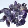 1 lb Amethyst, Chevron tumbled chips 1 lb Amethyst, Chevron tumbled chips