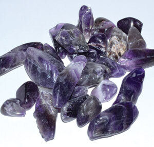 1 lb Amethyst, Chevron tumbled chips