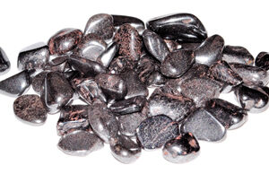 1 lb Hematite tumbled chips 3-5mm