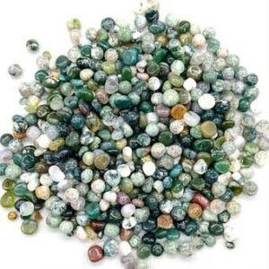 1 lb Jasper, Fancey tumbled chips 5-8mm