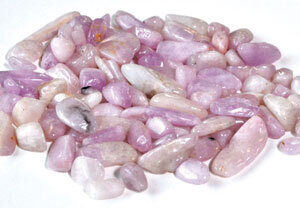 1 lb Kunzite tumbled chips 7-9mm