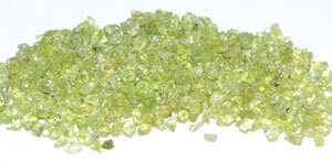 1 lb Peridot tumbled chips 2-4mm