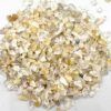 1 lb Quartz, Rutilated tumbled chips 8-12mm