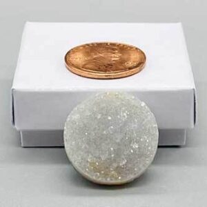 1″ Amethyst Circle druse cabochon