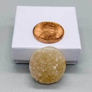 1″ Amethyst Circle druse cabochon