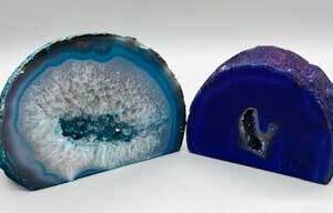 .8-1# Dyed Agate Geode druse