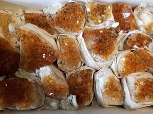 Flat of Citrine Druse A quality