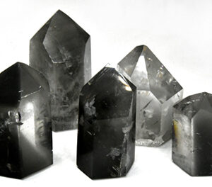 ~3# Flat of Phantom Quartz Points polished