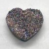 .6#+ Black Rainbow druse heart .6#+ Black Rainbow druse heart