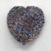 .8#+ Black Rainbow druse heart .8#+ Black Rainbow druse heart