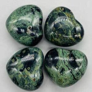 2″ Jasper, Kambaba heart