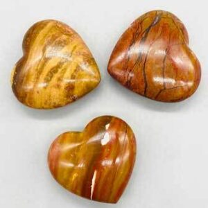 2″ Petrified Wood, Red heart