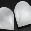 White Selenite heart 1 1/4″ – 2″ White Selenite heart 1 1/4″ – 2″