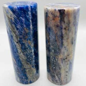 Sodalite w Blk Tourmaline hamonizer (set of 2)