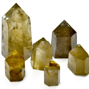 1 lb 1/2-2″  Golden Rutilated oblisk