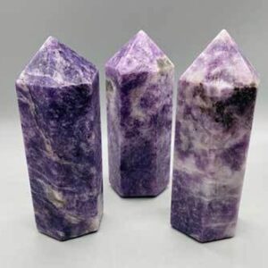 ~5+” Lepidolite obelisk