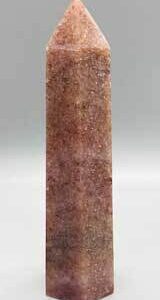 ~5+” Quartz, Strawberry obelisk