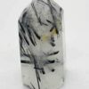 2+” Quartz w Black Tourmaline obelisk 2+” Quartz w Black Tourmaline obelisk