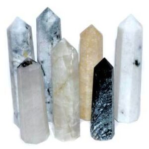 3+” Quartz w Black Tourmaline obelisk
