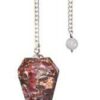 6-sided Garnet orgone pendulum 6-sided Garnet orgone pendulum