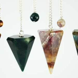 Assorted Faceted 6 side pendulum