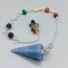 Angelite 7 Chakra 6 sided pendulum Angelite 7 Chakra 6 sided pendulum