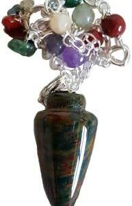 Bloodstone 7 Chakra pendulum