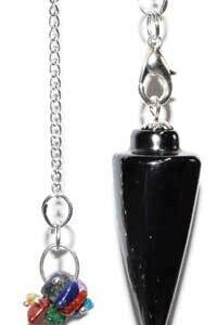Hematite 7 Chakra pendulum