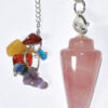 Rose Quartz 7 Chakra pendulum Rose Quartz 7 Chakra pendulum
